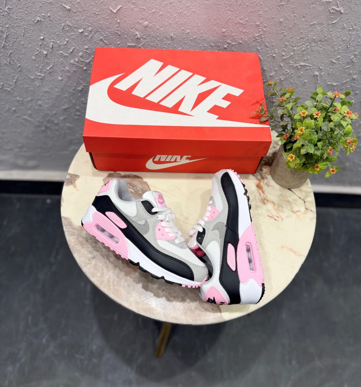 NIKE AIRMAX 90 PINK WHITE